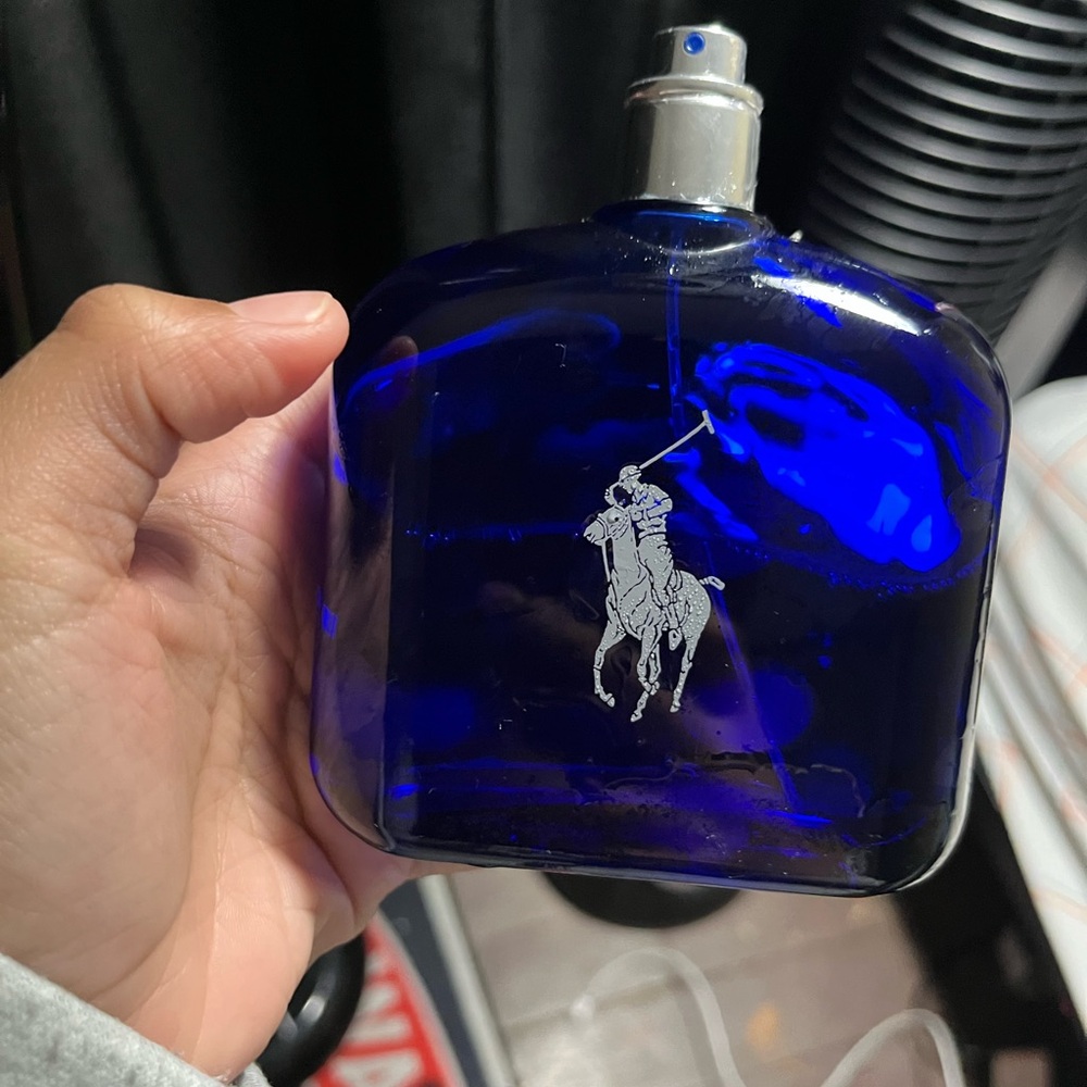 Ralph Lauren Deep Blue Glass Bottle